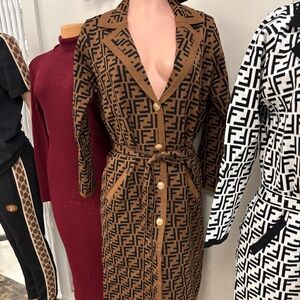 Briwn & Black Sweater Coat sz M, L & XL